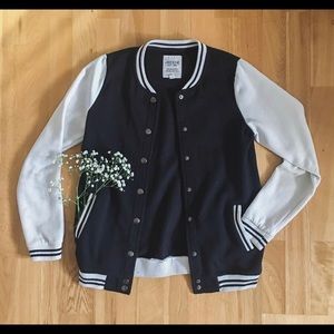 Striped Varsity Jacket